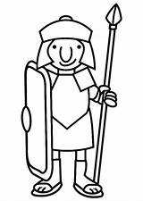 Roman Soldier Drawing Rome Ancient Coloring Cartoon Easy Clip Pages Sketch Colouring Romans Drawings Greek Clipart Soldiers Outline Warrior Cliparts sketch template