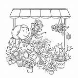 Bouquets sketch template