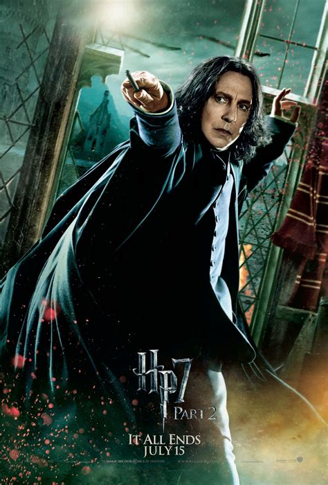 deathly hallows part 2 action poster severus snape [hq