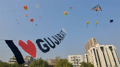 international kite festival  begins  ahmedabad gujarat