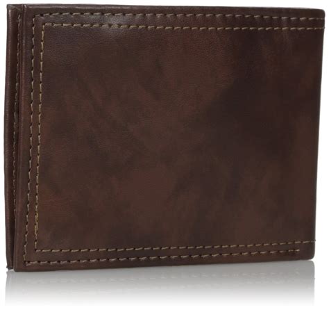 dockers mens rfid block extra capacity leather bifold wallet click