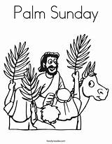 Palm Coloring Pages Sunday Hosanna Getcolorings sketch template