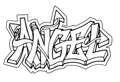 Graffiti Coloring Pages For Teens And Adults Best