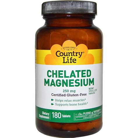 country life chelated magnesium  mg  tablets iherb