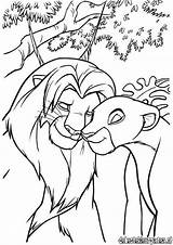 Coloring Lion Simba King Nala Pages Adult Colouring Disney Again Color Kids Meet Printable Sheets Cartoon Meets Book Popular Long sketch template