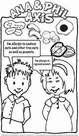 Colouring Coloring Axis Allergy Allergies Food Pages Ana Phil Au Uploaded User Kids sketch template