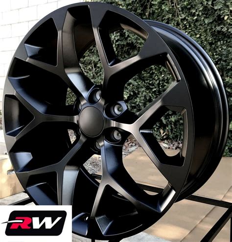 rw  wheels  gmc truck satin black rims