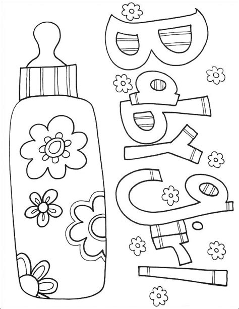 printable baby coloring pages  kids