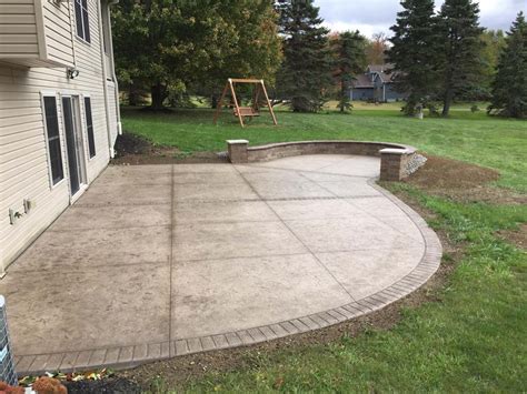 backyard stained  stamped concrete patios mark anthony concrete