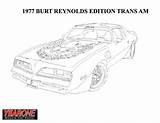 Coloring Trans Am Firebird Pages Template sketch template