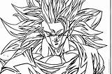 Coloring Goku Smile Saiyan Pages Wecoloringpage Face sketch template