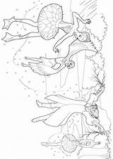 Baletki Magiczne Kolorowanki Obrazek Wydruku Dziewczynek Kolorowanka sketch template