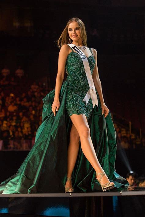 Yuliana Korolkova Contestant From Russia In Evening Gown For Miss