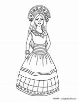 Inca Princesa Hellokids Colorir Indienne Prinzessin Ausmalen Inka Colorier Coloriages Princesas Ligne Bukaninfo Línea sketch template
