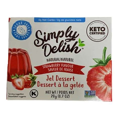 simply delish natural strawberry jel dessert 20g box sedo snax