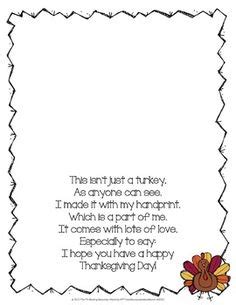 turkey handprint poem printables thanksgiving poems turkey handprint