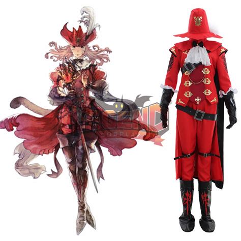 final fantasy red mage cosplay costume outfit full set adult costume