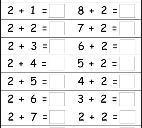 addition kindergarten math worksheets worksheets decoomo