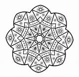 Kaleidoscope Coloring Pages Printable sketch template