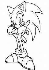 Sonic Coloringtop Hedgehog sketch template