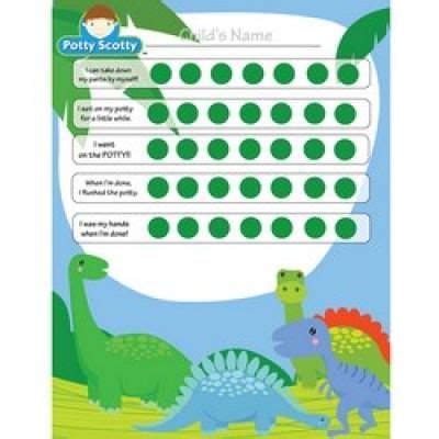 dinosaur potty chart  printable potty training sticker
