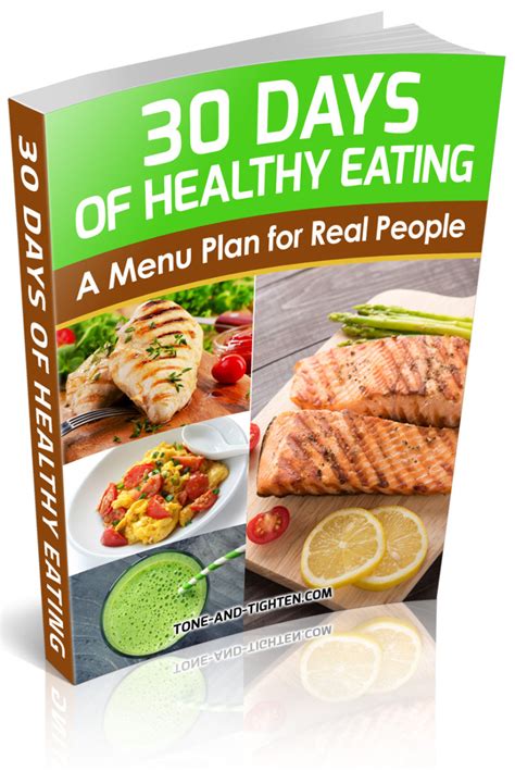 10 Free Healthy Menu Plans Tone And Tighten