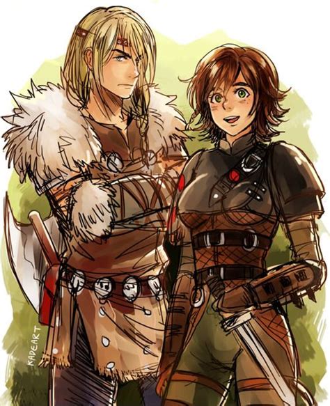 genderbent astrid and hiccup from httyd by kadeart i don t know what to think about this
