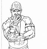 Coloring Pages Wwe Ambrose Dean Belt Championship Belts Getdrawings Getcolorings Printable Drawing sketch template