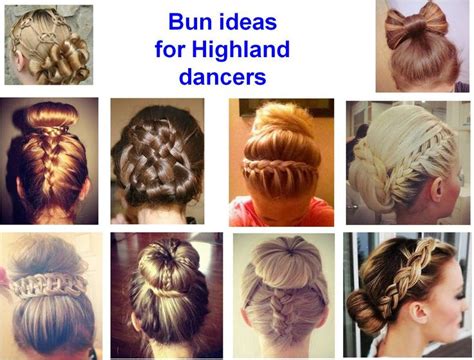 bun hairstyle ideas  highland dancers dance