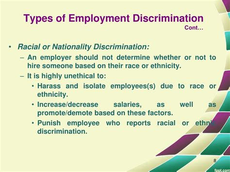 Ppt Discrimination And Favoritism Disrupting Business Ethics