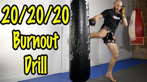 Intense Muay Thai Heavy Bag Drill And Workout Circuit