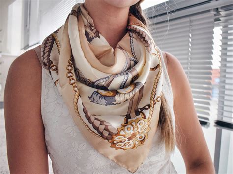 Tutorial How To Wear The Season S Trendiest Accessory Silk Scarf