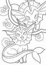 Eevee Colouring Tulamama Easy Vaporeon Pikachu Horse Pokémon sketch template