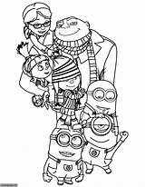 Gru Coloring Pages Getcolorings sketch template