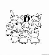 Peppa Pig Amici Colorear Disegno Desenho Amis Kolorowanki Stampare 색칠 공부 George 페파피그 Coloring4free Print 도안 Colouring Coloriages Cartoons Swinka sketch template