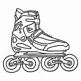 Roller Coloring Skate Pages Rollerblade Rollerblades Colouring Color Getcolorings Printable Colorin Print Getdrawings sketch template
