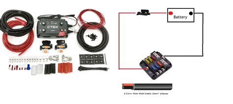 campervan wiring kit  ctek dse battery  battery charger fuse box