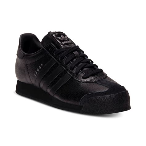 adidas samoa casual sneakers  black  men lyst