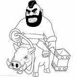 Hog Clash Royale sketch template