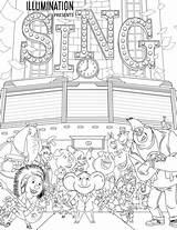 Sing Coloring Characters Pages Supercoloring Printable Categories sketch template