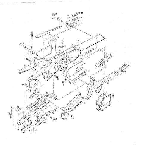 winchester model  parts diagram hanenhuusholli