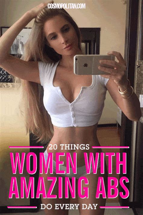 20 Things Women With Amazing Abs Do Every Day