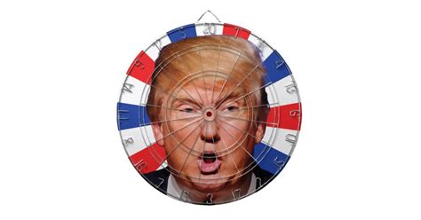anti president donald trump big mouth dartboard  darts zazzle