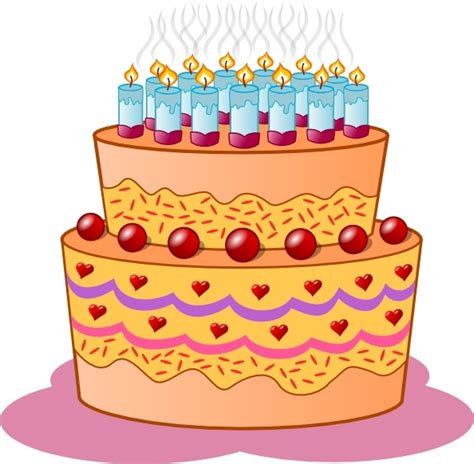 birthday cake clip art  vector  open office drawing svg svg