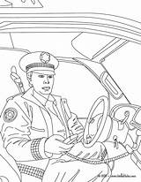 Polizist Ausmalen Polizeiauto Hellokids Policeman Berufe sketch template