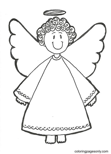 printable angel coloring page  printable coloring pages