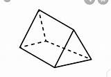Triangular Prism Prisme Prisma Triangle Geometrica Triangulaire Driehoekig Triangolare Prismas Projection Dashed Geometrie Clip Geometrisch Cijfer Geometry Shapes Géométrique Fresnel sketch template