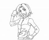 Sakura Coloring Haruno Pages Library Clipart Teenager Line sketch template
