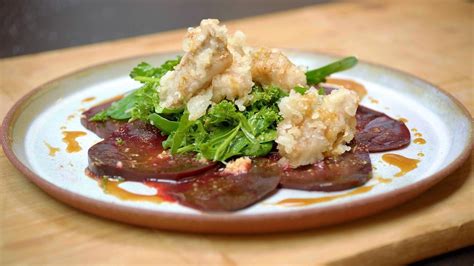 salade met boerenkool rode biet en hondshaai dagelijkse kost recept voedsel ideeen