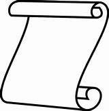 Scroll Clipart sketch template